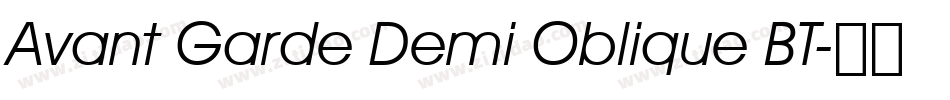 Avant Garde Demi Oblique BT字体转换